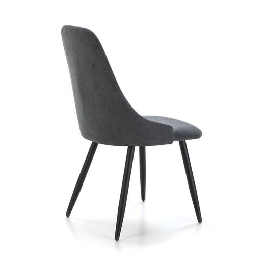 Silla, 50 x 57 x 91 cm, de tejido y metal en gris  | Colección Mani