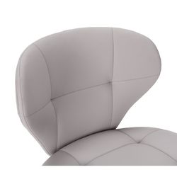 Sedia, 50 x 57,5 x 83 cm, in ecopelle beige | Collezione Maura