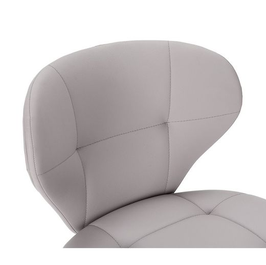 Sedia, 50 x 57,5 x 83 cm, in ecopelle beige | Collezione Maura