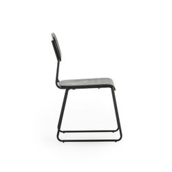 Silla, 53,5 x 47 x 84,5 cm, de madera en negro | Colección Aira