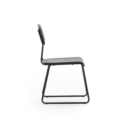 Silla, 53,5 x 47 x 84,5 cm, de madera en negro | Colección Aira