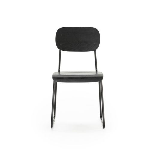 Silla, 53,5 x 47 x 84,5 cm, de madera en negro | Colección Aira