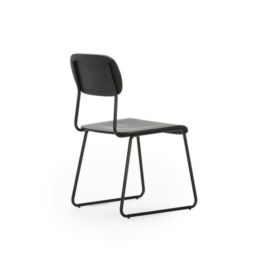Silla, 53,5 x 47 x 84,5 cm, de madera en negro | Colección Aira