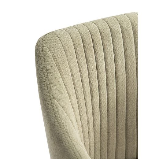 Sedia, 55 x 57 x 88 cm, in tessuto e metallo verde e nero | Collezione Nadi