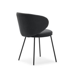 Sedia, 59,5 x 56 x 77,5 cm, in tessuto grigio scuro | Collezione Rush