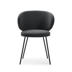 Sedia, 59,5 x 56 x 77,5 cm, in tessuto grigio scuro | Collezione Rush