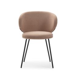 Sedia, 59,5 x 56 x 77,5 cm, in tessuto rosa | Collezione Rush