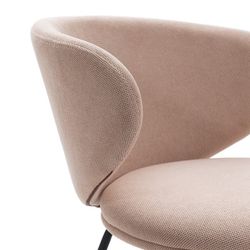 Sedia, 59,5 x 56 x 77,5 cm, in tessuto rosa | Collezione Rush