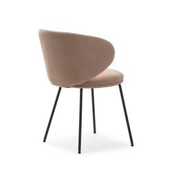 Sedia, 59,5 x 56 x 77,5 cm, in tessuto rosa | Collezione Rush