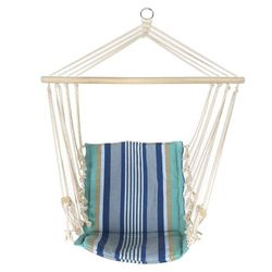 Silla colgante, 50 x 50 x 100 cm, de algodón en tonos azules | Colección Blue