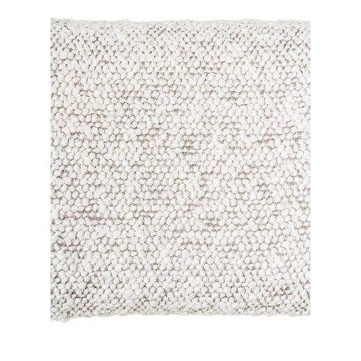 Sedia da pranzo, 49,5 x 47 x 72,5 cm, in tessuto bouclé bianco | Collezione Badalona