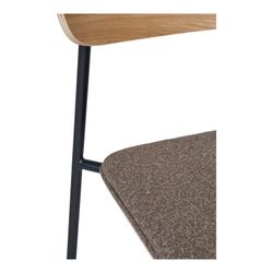 Sedia da pranzo, 51 x 47 x 77 cm, in legno di frassino naturale e marrone | Collezione Estepona