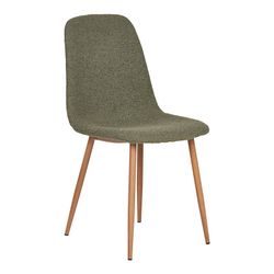 Silla de comedor, 54 x 44 x 88 cm, de tejido bouclé en verde | Colección  Stockholm