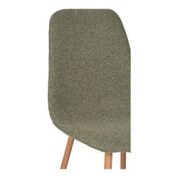 Sedia da pranzo, 54 x 44 x 88 cm, in tessuto bouclé verde | Collezione Stockholm