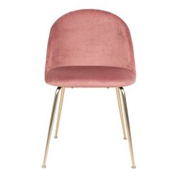 Sedia da pranzo, 56 x 51 x 76 cm, in velluto rosa | Collezione Geneve