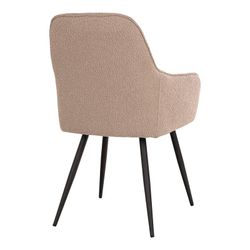 Sedia da pranzo, 65 x 57 x 87 cm, in tessuto bouclé beige | Collezione Harbo