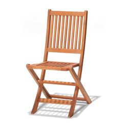 Silla de Exterior Plegable Habitex Nature 44x54x89 cm Madera de Eucalipto Resistente a la Intemperie | Diseño sin Brazos