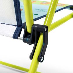 Sedia da spiaggia pieghevole per bambini, 40 x 42 x 52 cm, in acciaio e tessuto multicolore | Collezione Kids