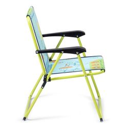 Sedia da spiaggia pieghevole per bambini, 40 x 42 x 52 cm, in acciaio e tessuto multicolore | Collezione Kids