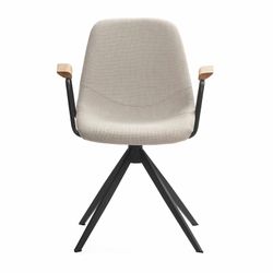 Sedia girevole, 61 x 59 x 66-81 cm, in tessuto beige | Collezione Tali