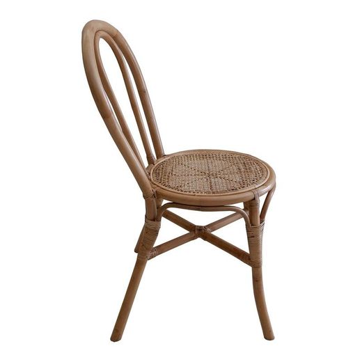Sedia da giardino, 40 x 52 x 90 cm, in rattan, canna e vimini naturale | Collezione Parma