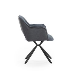Poltrona, 60 x 62 x 80,5 cm, rivestita in tessuto blu | Collezione Mariel