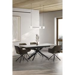 Poltrona, 60 x 62 x 80,5 cm, in tessuto verde | Collezione Mariel