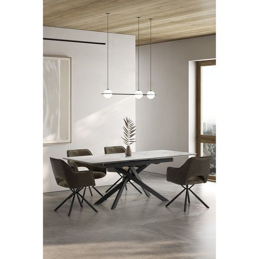 Poltrona, 60 x 62 x 80,5 cm, in tessuto verde | Collezione Mariel