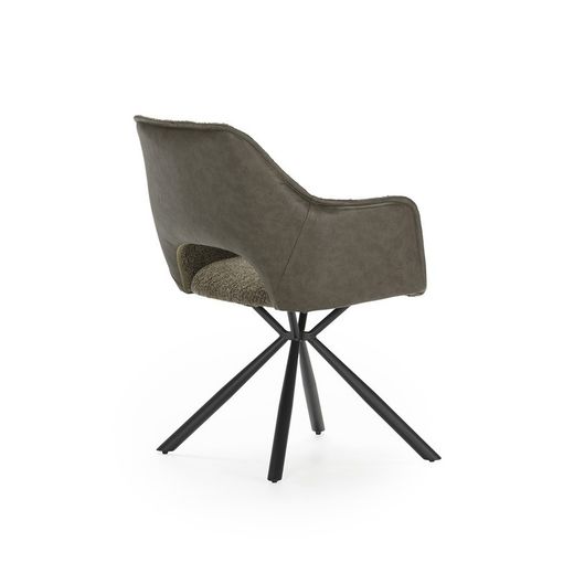 Poltrona, 60 x 62 x 80,5 cm, in tessuto verde | Collezione Mariel