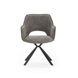 Poltrona, 62 x 60 x 80,5 cm, in tessuto grigio | Collezione Mariel