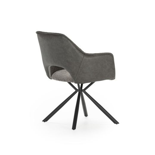 Poltrona, 62 x 60 x 80,5 cm, in tessuto grigio | Collezione Mariel