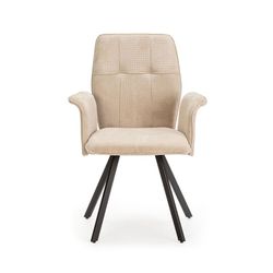 Poltrona, 62 x 60 x 89 cm, in tessuto beige | Collezione Mery