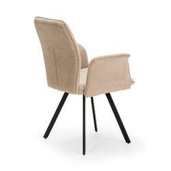 Poltrona, 62 x 60 x 89 cm, in tessuto beige | Collezione Mery