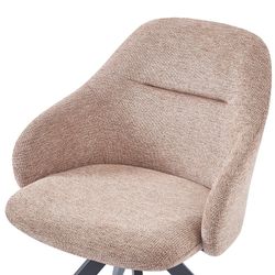 Poltrona girevole, 56,5 x 61 x 84 cm, in tessuto salmone | Collezione Tamara