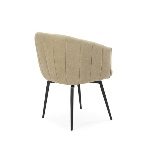 Poltrona girevole, 60 x 60 x 81 cm, in tessuto verde | Collezione Enka