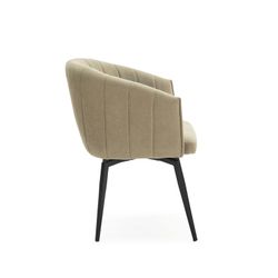 Poltrona girevole, 60 x 60 x 81 cm, in tessuto verde | Collezione Enka