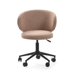 Poltrona girevole, 60 x 60,5 x 83 cm, in tessuto rosa | Collezione Rush