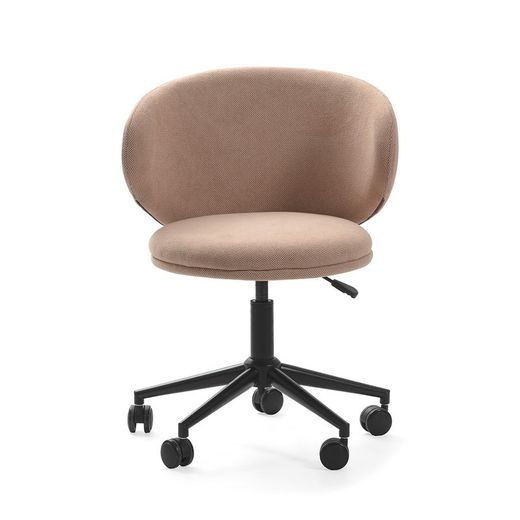 Poltrona girevole, 60 x 60,5 x 83 cm, in tessuto rosa | Collezione Rush