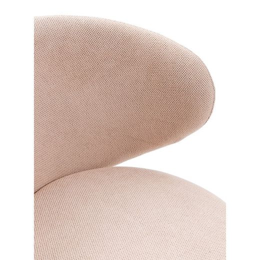 Poltrona girevole, 60 x 60,5 x 83 cm, in tessuto rosa | Collezione Rush
