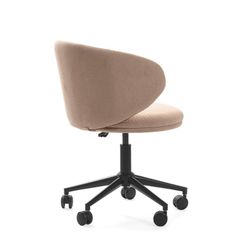 Poltrona girevole, 60 x 60,5 x 83 cm, in tessuto rosa | Collezione Rush