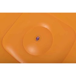 Sofá inflável bola de basquete Bestway 114x112x66 cm laranja