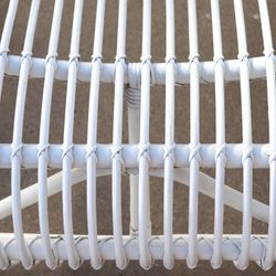 Poltrona da giardino, 61 x 94 x 85 cm, in rattan bianco | Collezione Pure