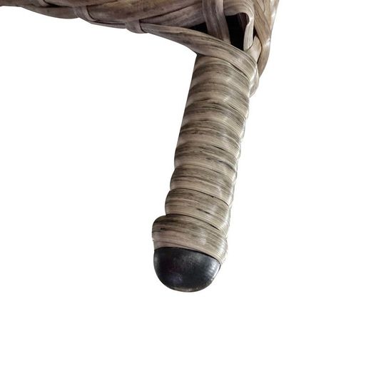Poltrona da giardino, 65 x 68,5 x 93,5 cm, in acciaio e rattan sintetico colore beige | Collezione Torino