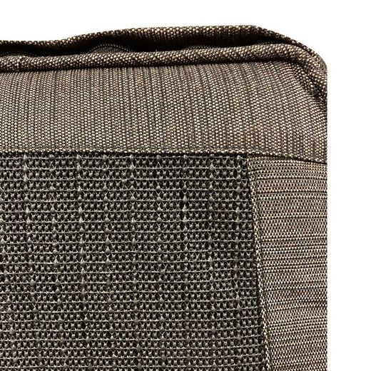 Poltrona da giardino, 65 x 68,5 x 93,5 cm, in acciaio e rattan sintetico colore beige | Collezione Torino