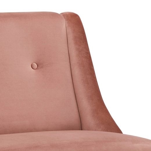 Sillón, 68 x 78 x 84 cm, tapizado rosa |  Colección Rogar