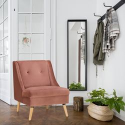 Sillón, 68 x 78 x 84 cm, tapizado rosa |  Colección Rogar