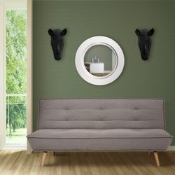 Divano letto, 194 x 95 x 89 cm, rivestimento marrone | Collezione Hufranch