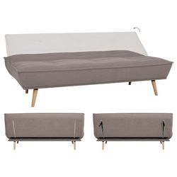 Divano letto, 194 x 95 x 89 cm, rivestimento marrone | Collezione Hufranch
