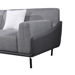 Divano con Chaise Longue a Sinistra, 300 x 90/175 x 80 cm, 3 posti grigio con cuscini | Collezione Puglia Pärumm