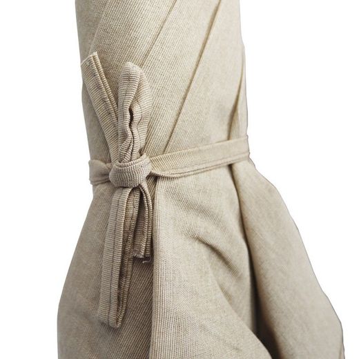 Sombrilla, 180 cm Ř, de loneta en beige y blanco | Colección Gandía